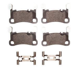 Porsche Cayenne Ceramic Brake Pads - Rear - R1 Concepts - R1 Ceramic Pads & Hardware Kit - `19-`23